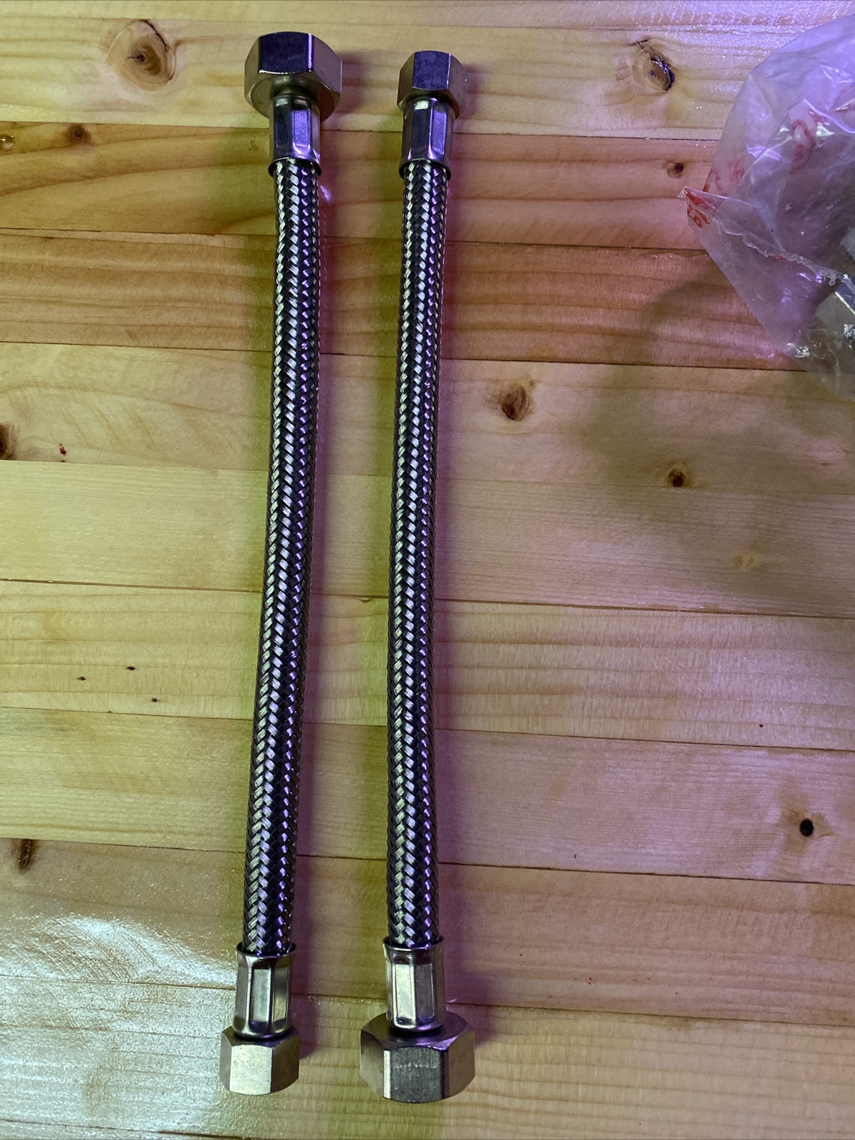 Plumbing Lot 10 pcs 1/2"FIP X 3/8"Comp X 9" SS Faucet Supply Connector/Lines
