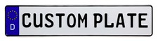 Custom German License Plate with Small Font - Fits 11 characters