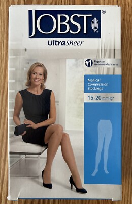 JOBST Pantyhose Medical Compression Stockings 15-20mmHg (Classic Black) X-Large