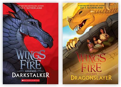 Wings Of Fire Legend 2 books set  Darkstalker & Dragonslayer by Tui T Sutherland