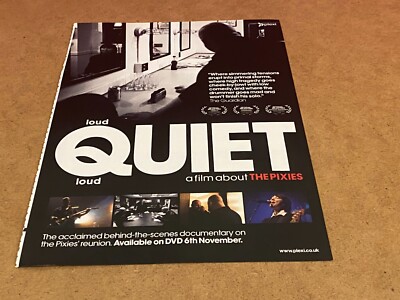 PEEP24 MAGAZINWERBUNG 11X8'' LAUT LEISE EIN FILM ÜBER DIE PIXIES