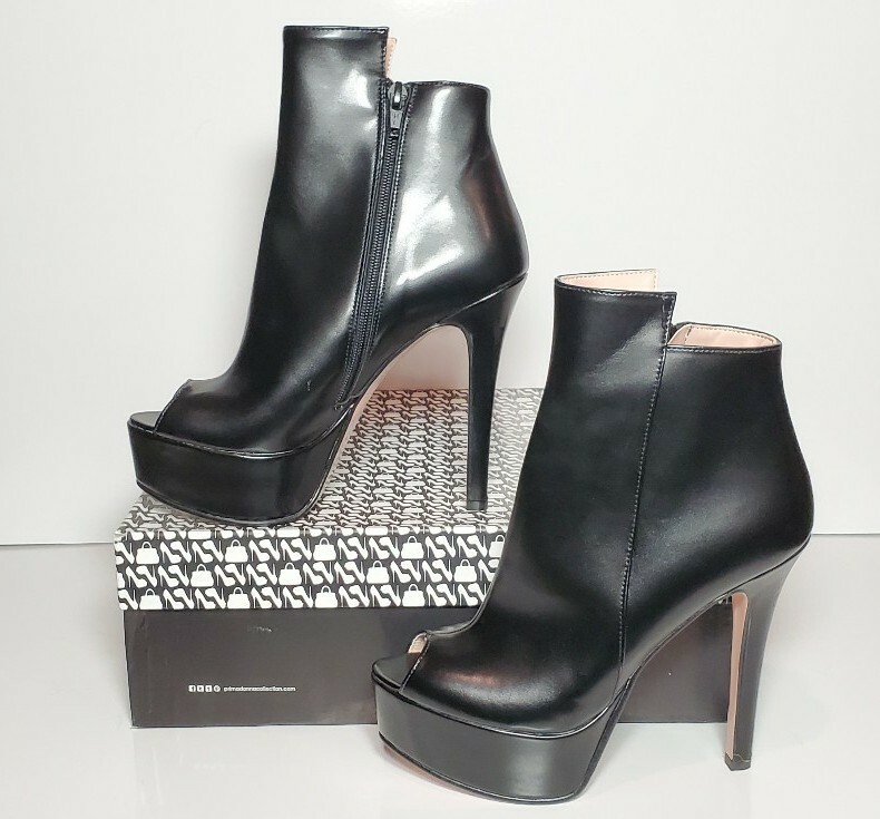 PRIMADONNA COLLECTION WOMEN EURO SIZE 37 STILETTO PEEP TOE NEW BOX 08109 ECP