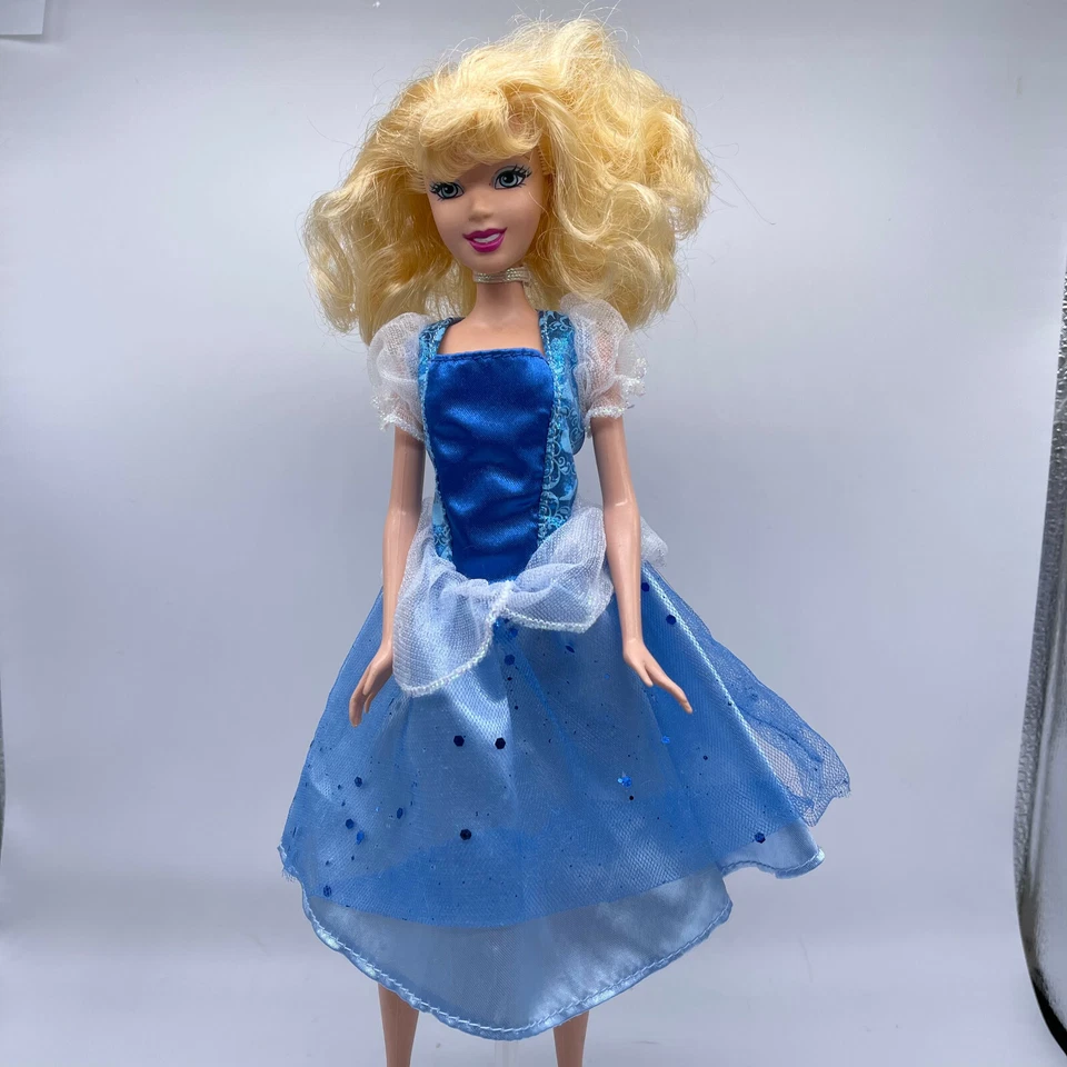 Кукла Барби Золушка 1990-е Mattel принцесса Disney синее платье - Изображение 2 из 4