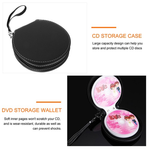 20 Capacity Case Movie CD Storage Pouch Car DVD Organizer Disc Storage Case - Photo 9/12