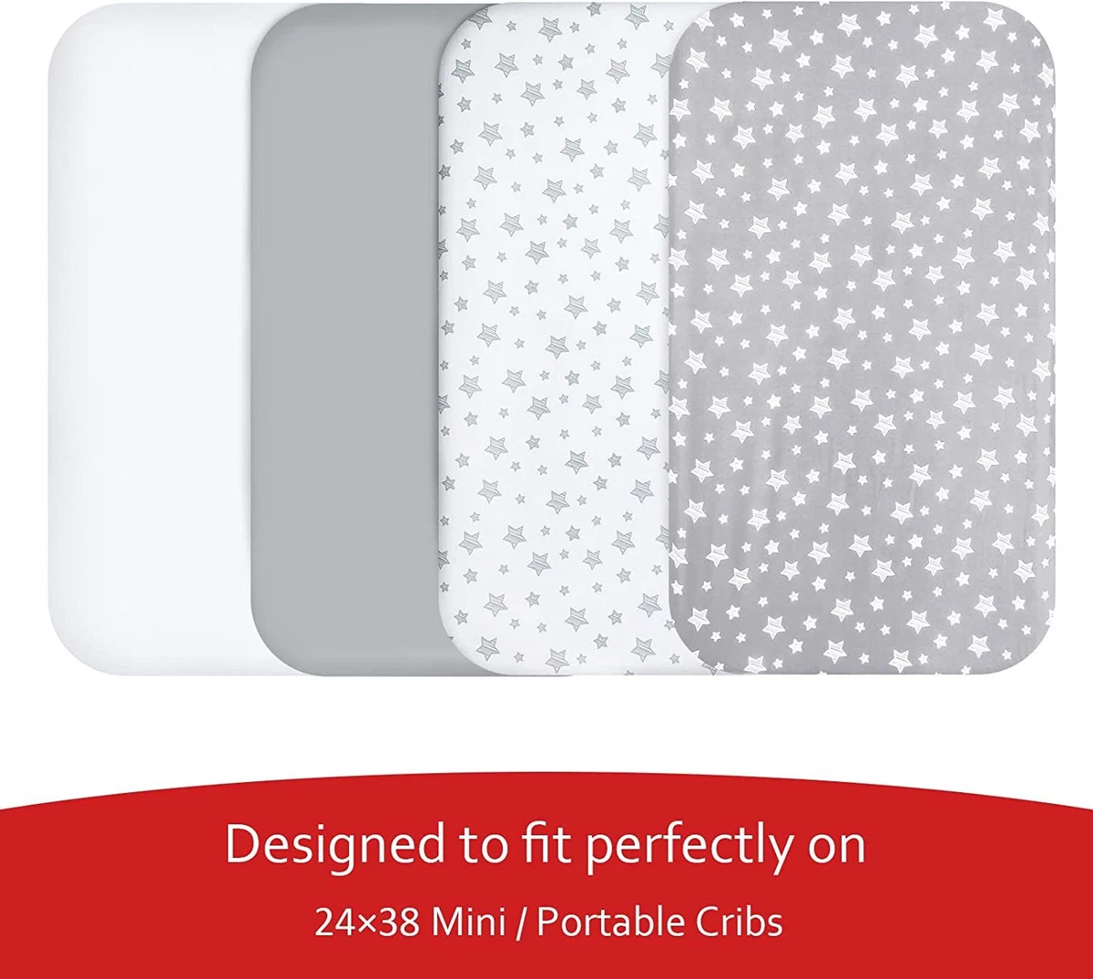 Mini portable crib sheets 2025