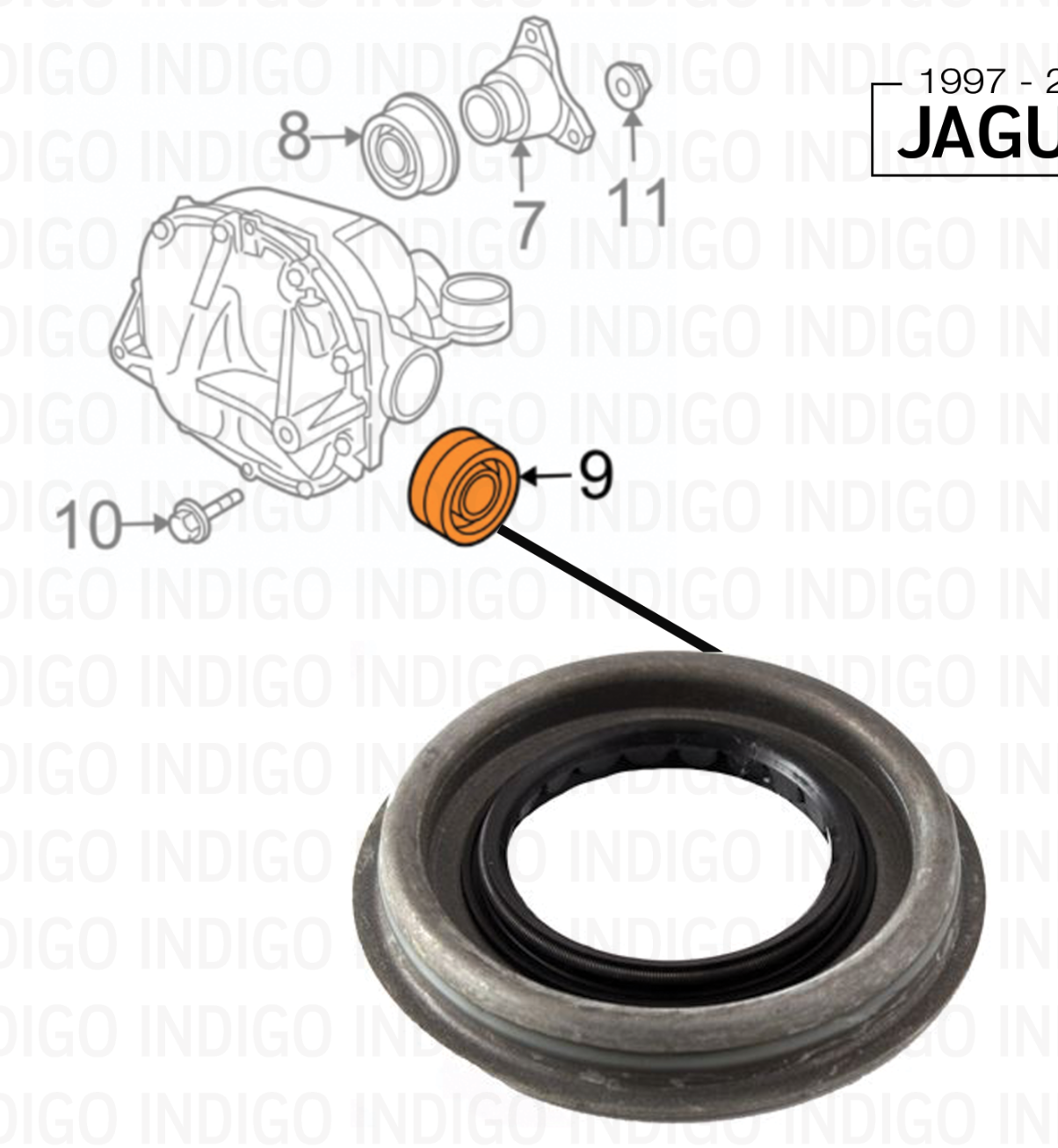 JAGUAR GENUINE FACTORY OEM 0308 SType RearAxle Seal XR821244 eBay