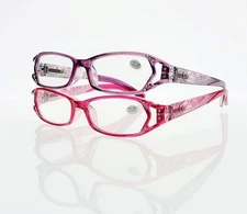 Women Purple Red Rhinestone Reading Glass +1.0 +1.25 +1.75  +2.0 2.25 +4.0 ~+6.0