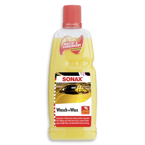 Sonax 03133410 Wasch + Wax 1L Wachs Reiniger AutowäSche Autopflege-image