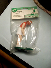 Wilton Lady Golfer cake topper decoration 1990 New Orig Package