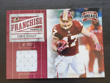 2011 Panini Threads Chris Cooley Franchise Fabrics GW Patch 168/299 #6 Redskins