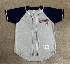Vintage 1999 Cleveland Indians Chief Wahoo Button Front Jersey Shirt Large 90s