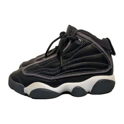 #ad Jordan Boys Pro Strong Black Dark Grey White 11C Pre owned $28.99