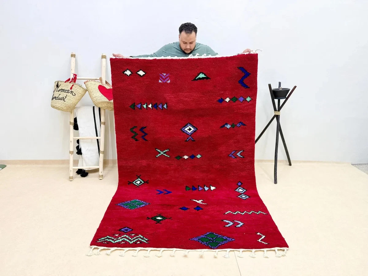 Tapis Berbère Marocain Zemmour Du Milieu Du Siècle Dernier 0305 X 2204
