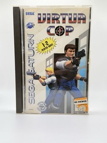 Virtua Cop (Sega Saturn, 1995) Complete CIB Blockbuster Video Rental Tested