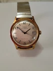 1980 Vintage Timex Viscount Automatic Date Mens Watch 35mm RUNS