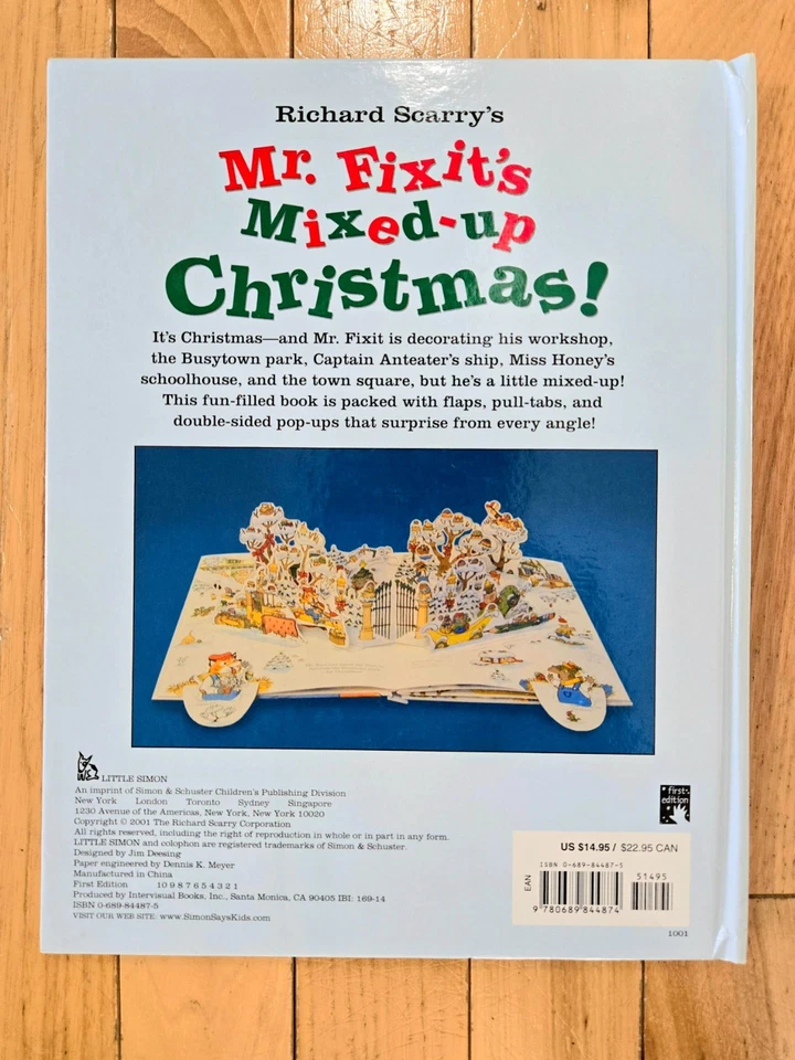 Richard Scarry's Mr. Fixit's Mixed-up Xmas (Pop-up book with Flaps/Pull-Tabs) Foto 2 de 2