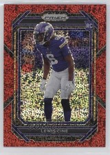 2022 Panini Prizm Rookies Red Sparkle Prizm Lewis Cine #380 1l2