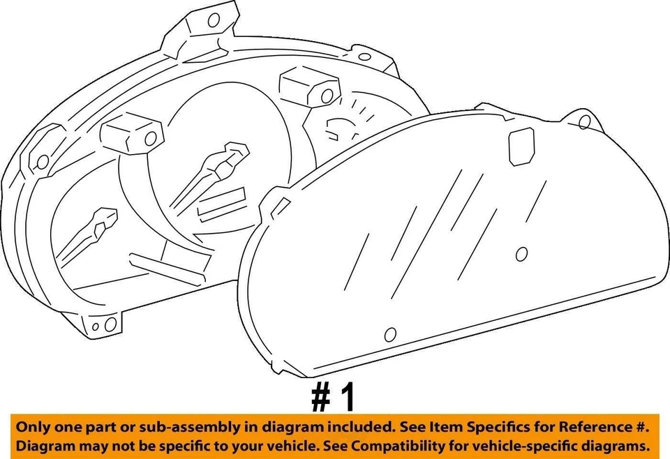 Grupo de velocímetro VIN P quinto dígito 6 cilindros compatible con 04-07 Highlander 3031333 Foto 4 de 4