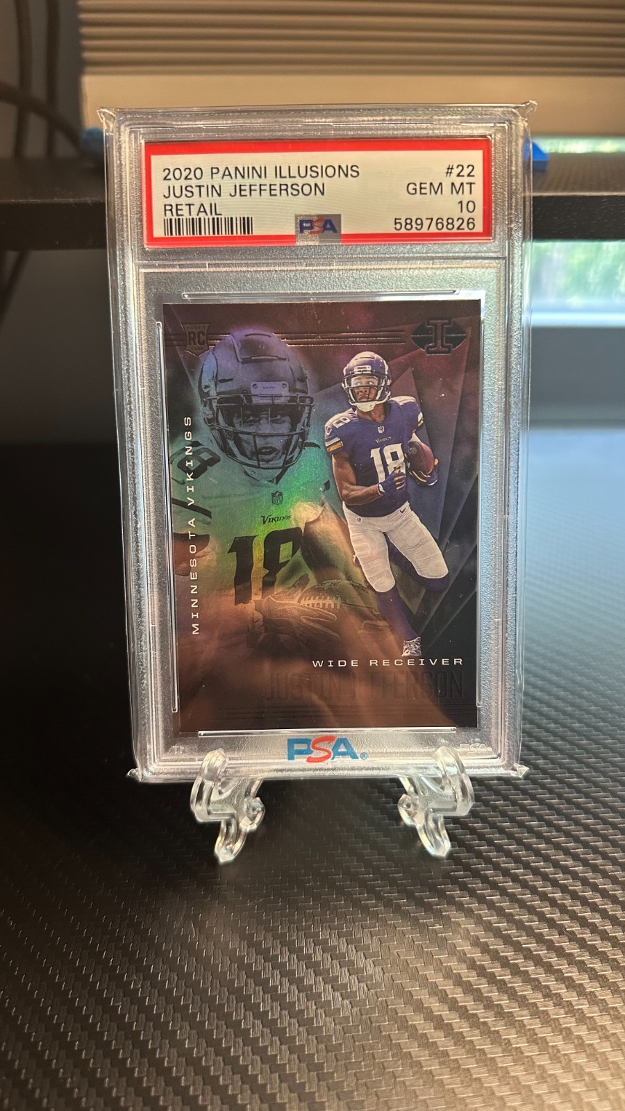 Justin Jefferson Panini Illusions #22 Retail