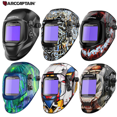 ARCCAPTAIN Large View Screen Welding Helmet/Hood/Mask Auto-Darkening True Color