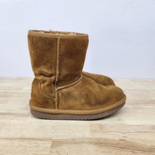 Koolaburra by UGG Kids Classic Short Suede Boots Chestnut Brown Size 1 Girls