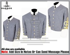 Confederate Single Breasted Shell Jacket Braid Options CSA Reproduction Sizes
