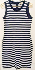 Michael Kors Sophisticated Sleeveless Black And White Striped Dress Size Large