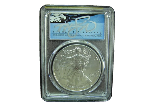 2018-W PCGS SP70 FDI THOMAS CLEVELAND SIGNED BURNISHED COIN