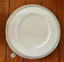 Arte Italica Italy Marinoni 95% Pewter 11" Dinner Plate - NEW Unused