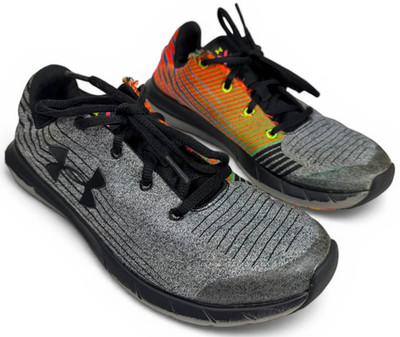 Under Armour BGS X Level SplitSpeed Youth Running Shoes Gray/Black size 5Y