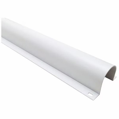 Electriduct Wire Guard, 1 in H, 25 ft L, 1 in W, 1 Channel, PVC, White