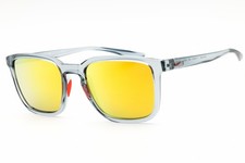 NIKE CIRCUIT N IU3331X 080 Sunglasses Gray Frame Orange Mirror Lenses 55mm