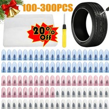 100PCS Tire Repair Rubber Nails Tyre Puncture Repair Screws Kit W/Screwdriver