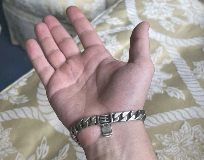 Tiffany & Co Sterling Silver 925 Curb Link ID Bracelet 8" - Image 3 of 4