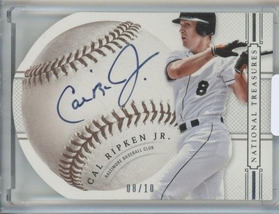 Cal Ripken Jr. 2014 Panini National Treasures #15 Signature Die Cuts 08/10
