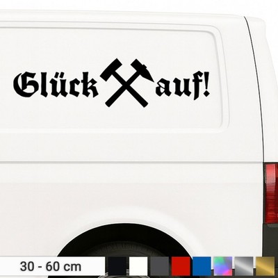 Glück Auf Aufkleber Steiger Lore Schlägel Und Eisen Campervan Auto Wohnmobil