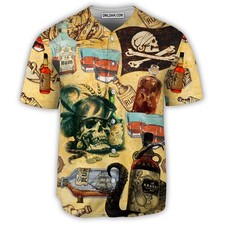 Skull Wine And Skull My Life Baseball Jersey