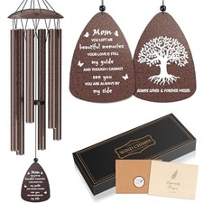 32" Memorial Wind Chimes for Loss of Mom, Sympathy Gift for Loss of Mother, B...