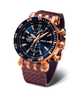 VOSTOK EUROPE Men Analog Quartz Casual Watch Classic Dress Blue Dial Waterproof