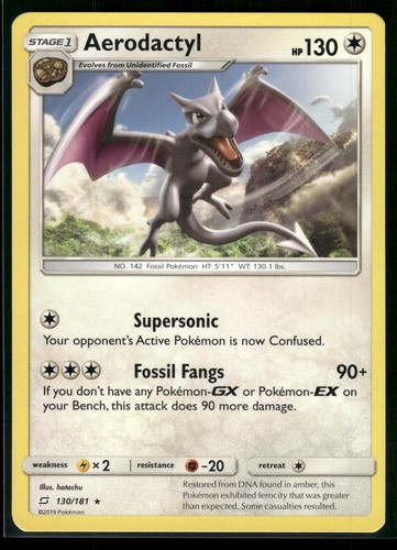 AERODACTYL 130/181 RARE TEAM UP POKEMON NM/M