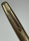Vintage Parker 51 Fountain Pen 1/10 14k GF Gold Cap Gray Body USA — photo 2
