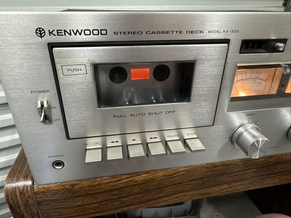 Kenwood Model KX-830 stereo Cassette Deck Working | eBay