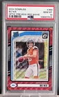 2024 Panini Donruss - Rated Rookie Bo Nix Optic Preview Red Wave Prizm PSA 10 RC