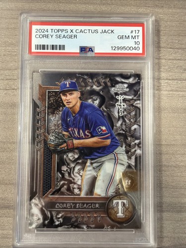 2024 Topps Cosmic Chrome x Cactus Jack - Corey Seager PSA 10 #17 Gem MT