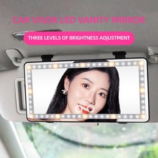 Led Car Sun Visor Vanity Mirror Rechargeable Universal Rear View Mirror STRONG
