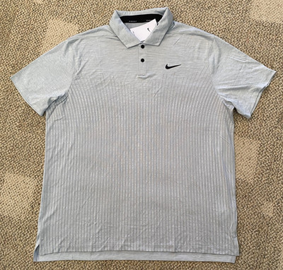 Nike Technical Polo Golf Shirt Top Dri-Fit ADV Vapor DN2243 Lt Gray Men's XL