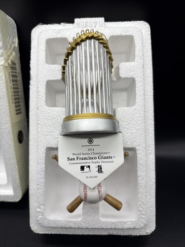San Francisco SF Giants 2014 Bradford Exchange Commemorative Trophy Ornament COA - Picture 3 of 8