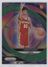 2024-25 Panini Prizm Instant Impact Green Prizm Zaccharie Risacher #21 1h1n