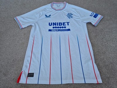 CLASSIC GLASGOW RANGERS 2023-2024 Herren M Mittel Away CASTORE Fußballtrikot