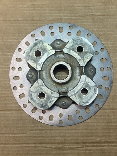 Pair OEM Yamaha Grizzly 700 550 Front Rear Wheel Hubs Brake Rotors Set 2007-2015